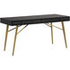 Giana 59 X 23.75 inch Brass Desk